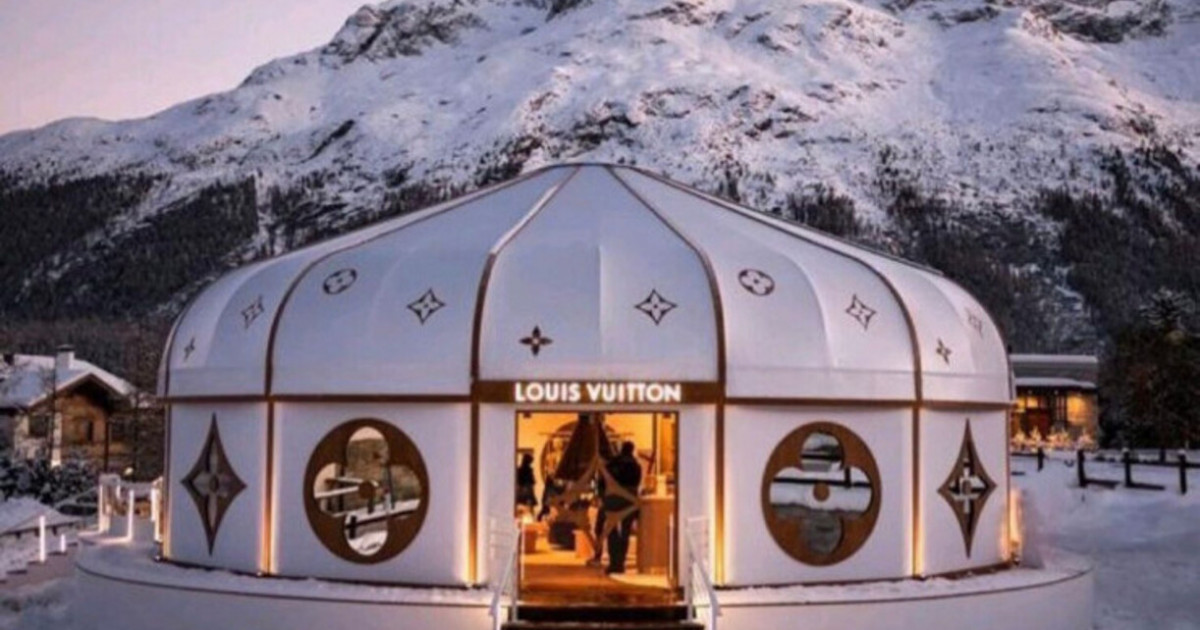 Швейцария тауларында қазақи стильде Louis Vuitton бутигі ашылды