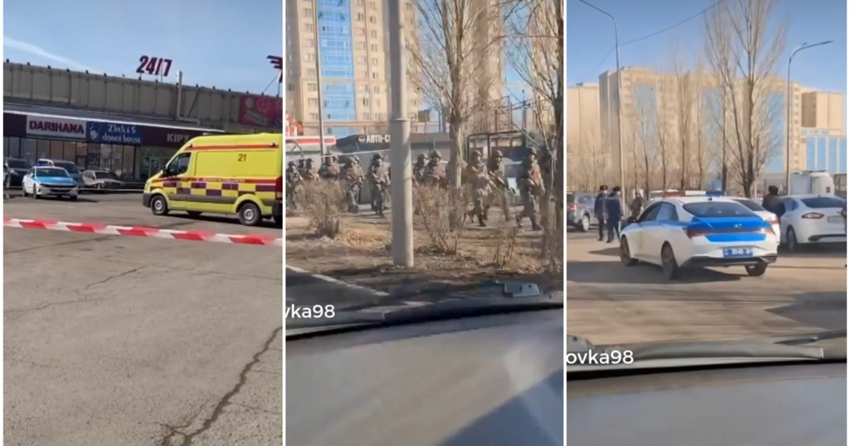 Астанада полиция мен арнайы жасақ сауда орталығын қоршауға алды