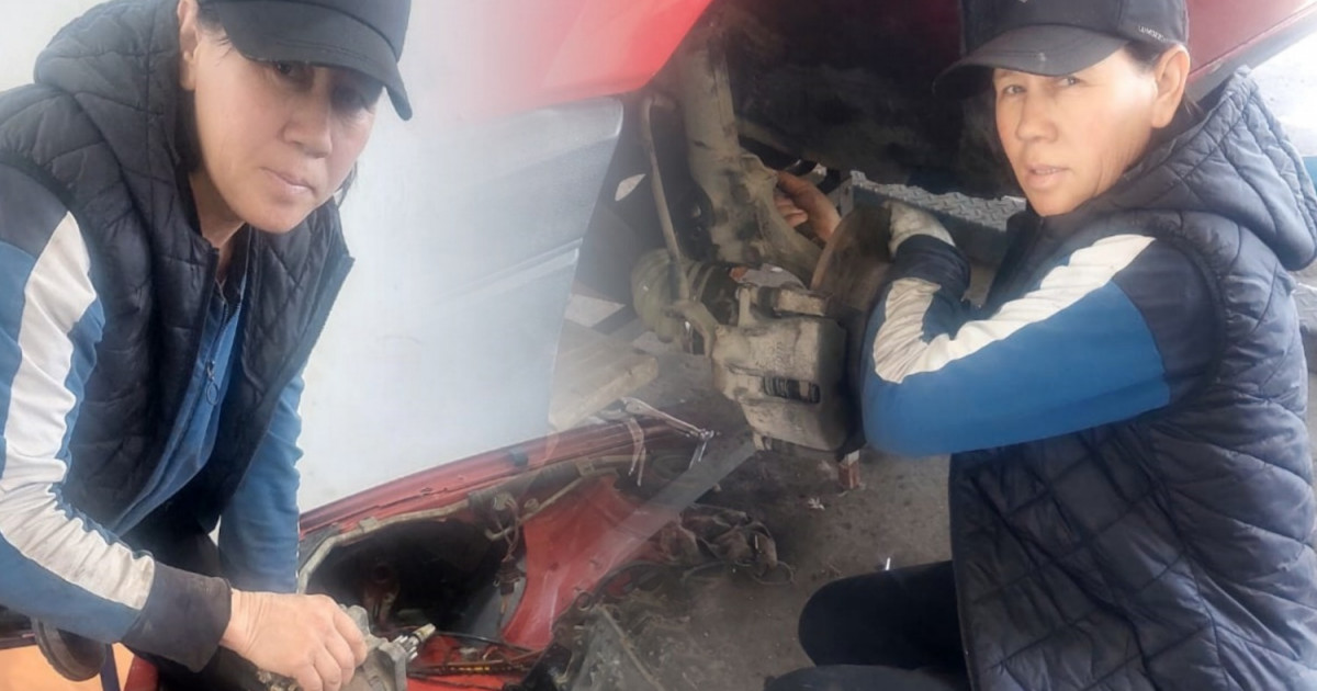 20 жылдан бері көлік жөндейтін әйел