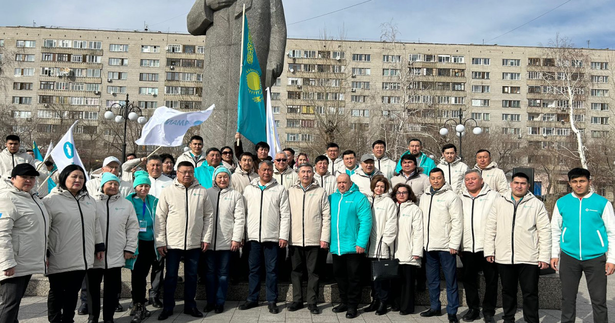 AMANAT»: Абай облыстық сайлауалды штабы патриоттық акция өткізді
