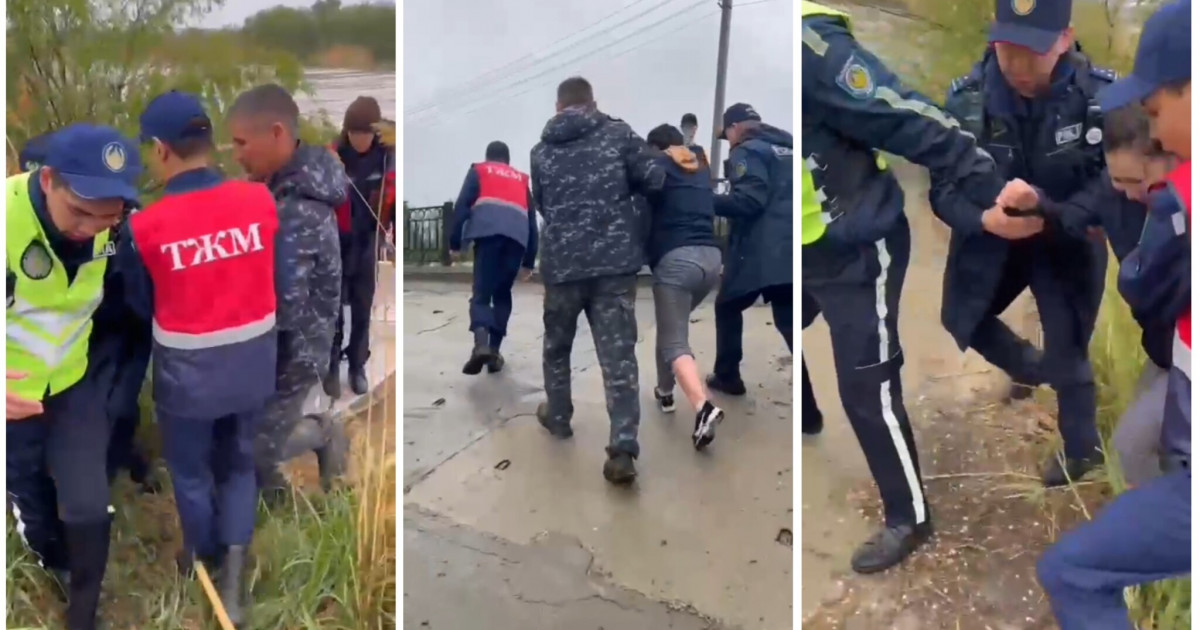 Атырауда 23 жастағы қыз көпірден секіріп кетті (ВИДЕО)
