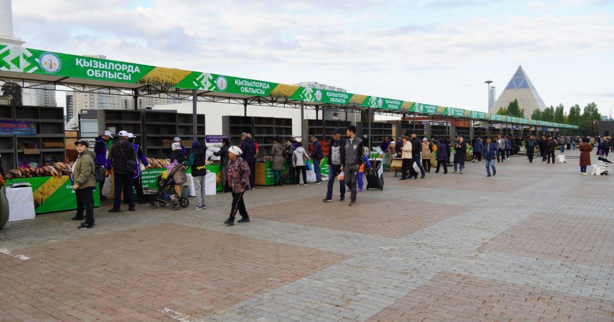 Елордада Қызылорда облысының ауыл шаруашылық жәрмеңкесі өтіп жатыр