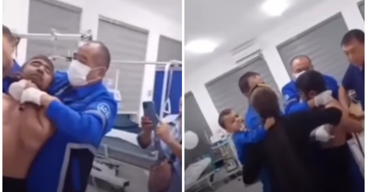 Шымкенттегі ауруханада науқас дәрігерлермен төбелесті (ВИДЕО)