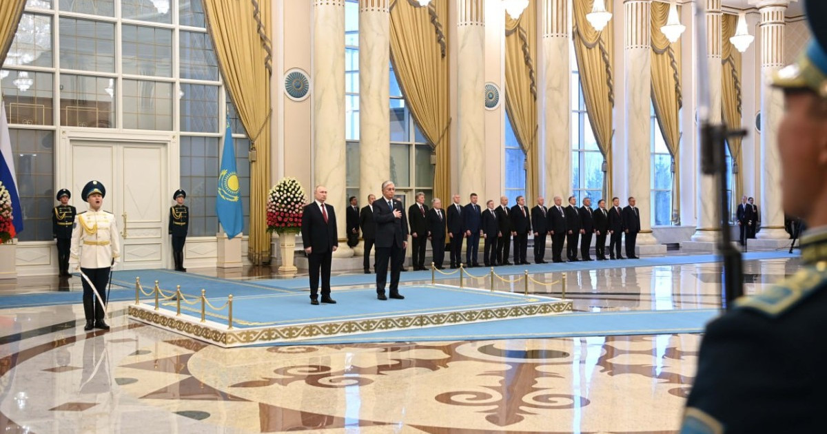 Ақордада Владимир Путинді салтанатты қарсы алу рәсімі өтті