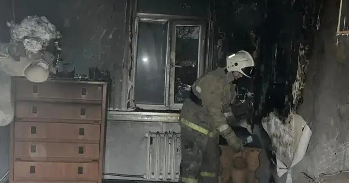 Риддерде үй жылытқышының салдарынан пәтер өртеніп кетті