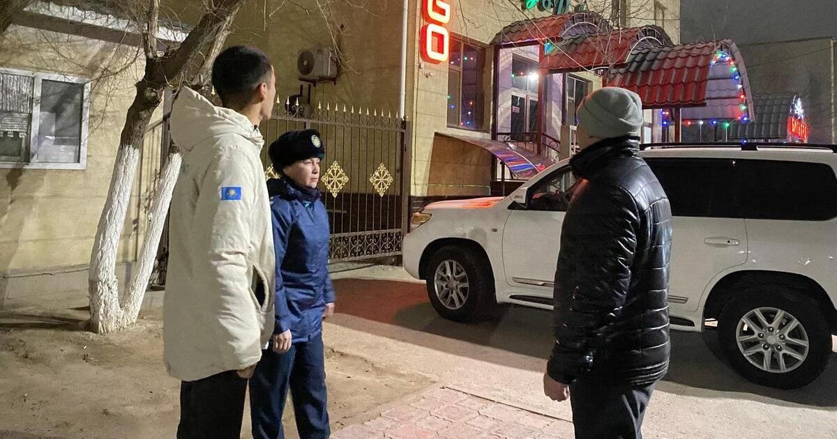 «Қауіпсіз қоғам»: Түнгі рейд кезінде кәмелетке толмағандар ұсталды