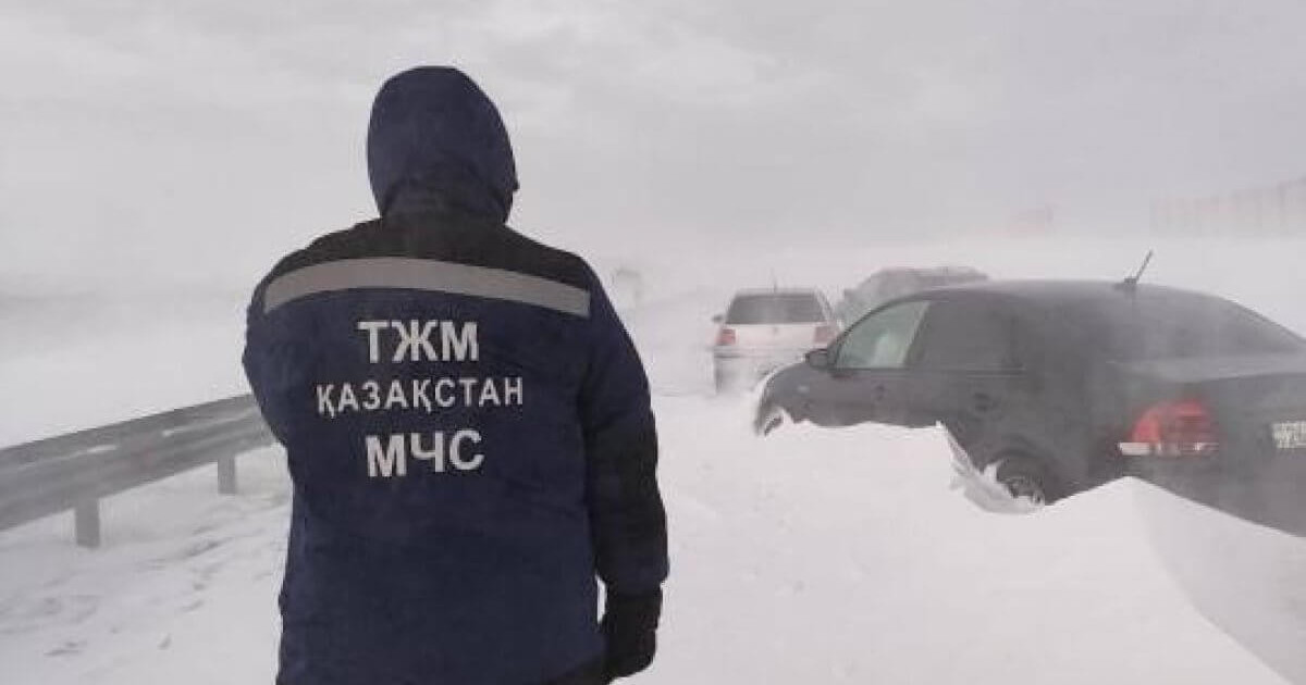 Ауа райының күрт нашарлауына байланысты 2 облыста жол жабылды