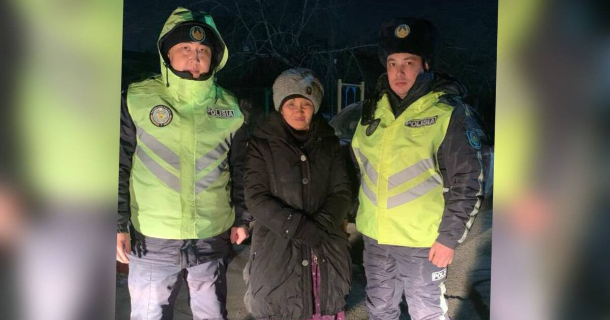 Абай облысының тұрғыны аязда адасып қалған анасын тауып берген полицейлерге алғыс айтты