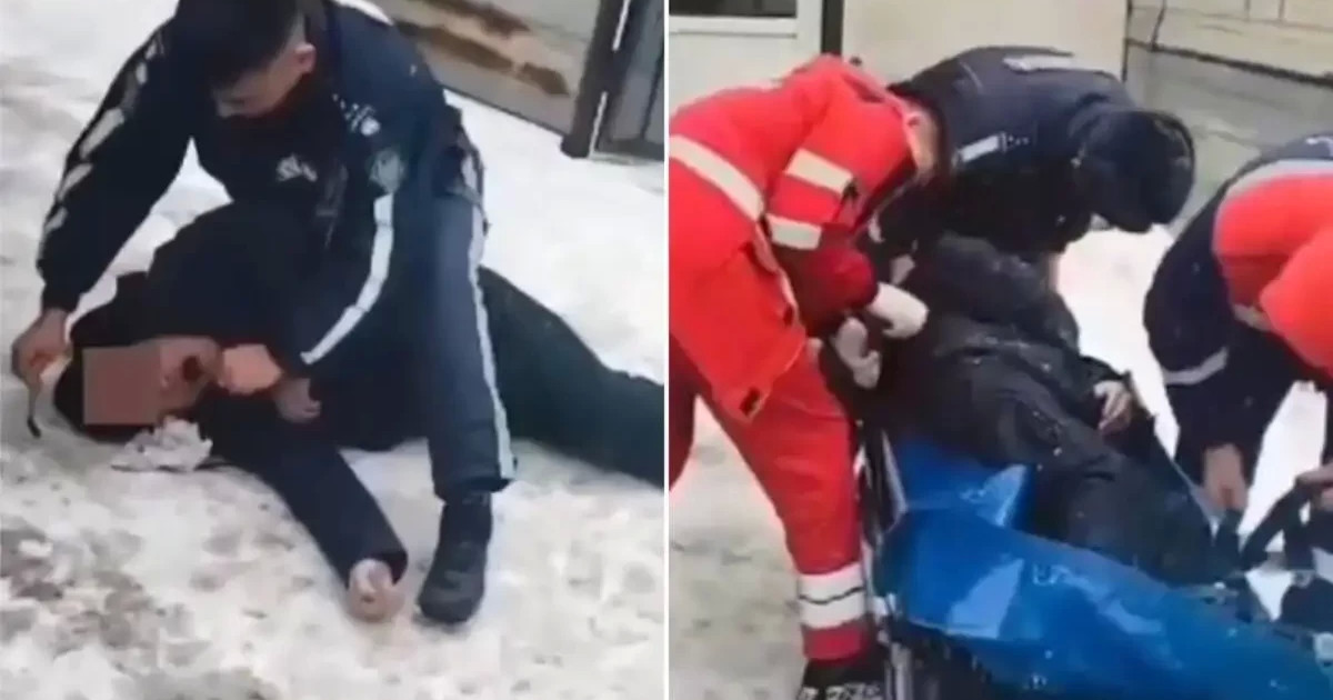 Полицейлер есінен танған ер адамды құтқарып қалды