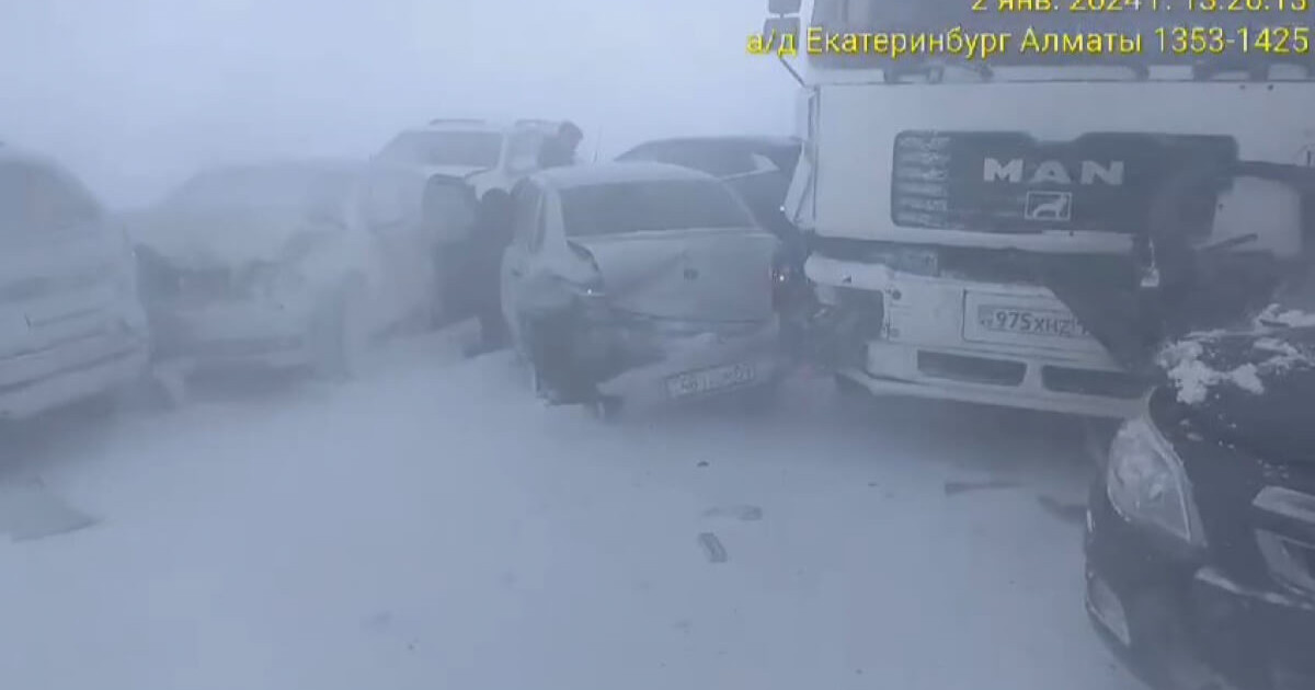 Қарағанды облысында 7 автокөлік соқтығысқан