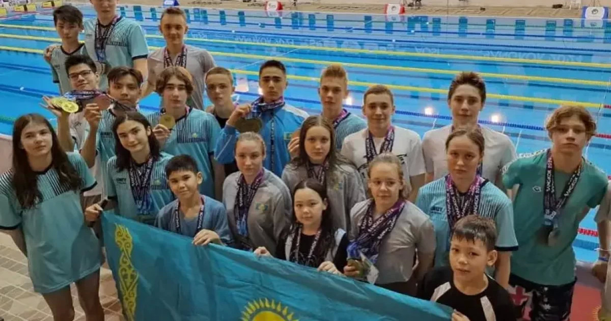Қазақстандық оқушылар жүзуден Азия ашық чемпионатында 62 медаль алды