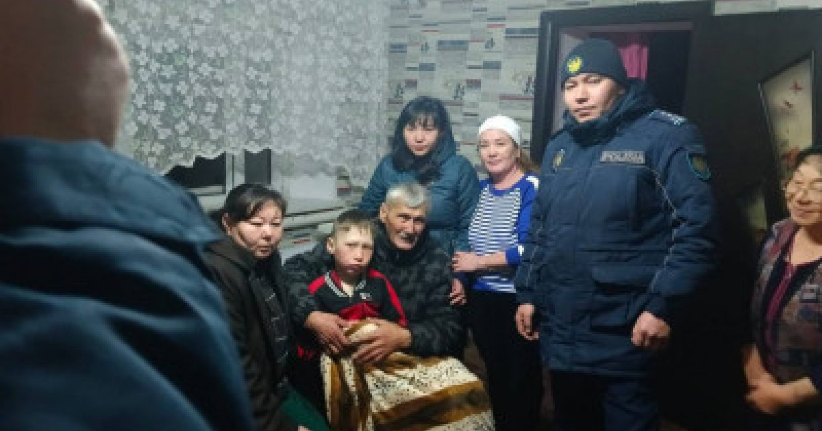 Абай облысында боранда жоғалып кеткен бала аман-есен табылды