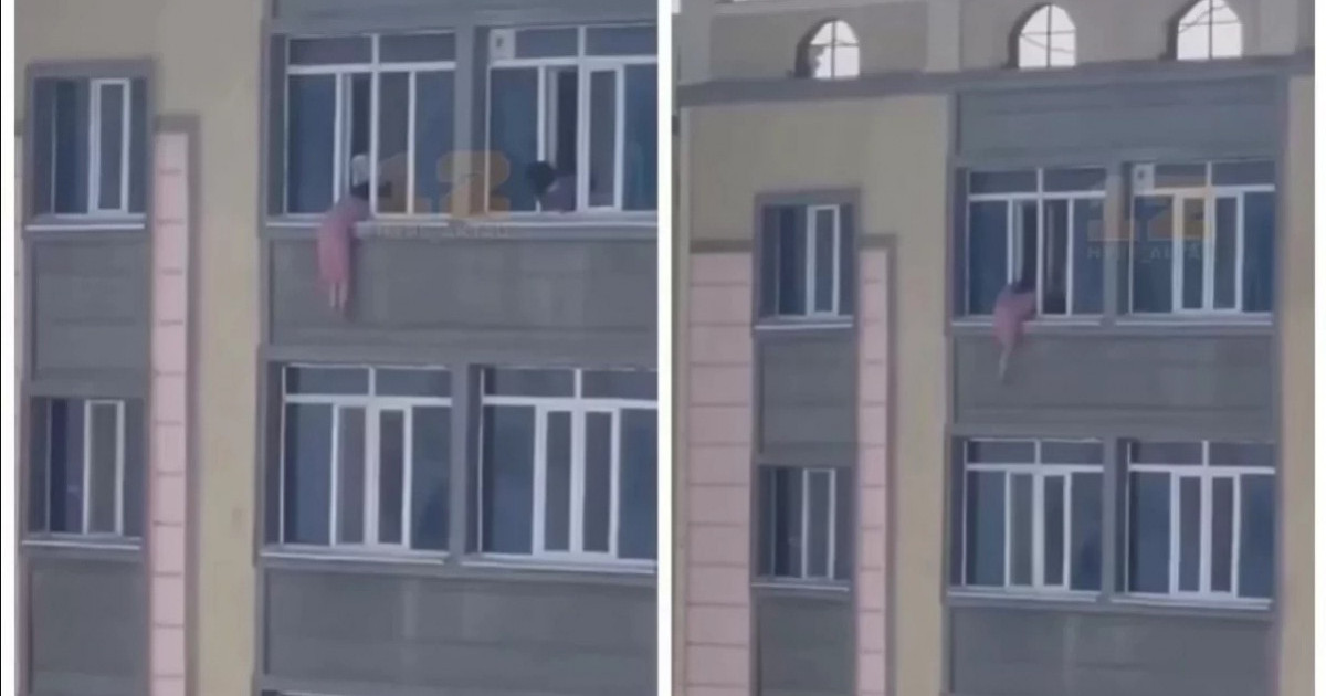 Ақтауда 5-қабаттан секіріп кетпек болған қыз табылды