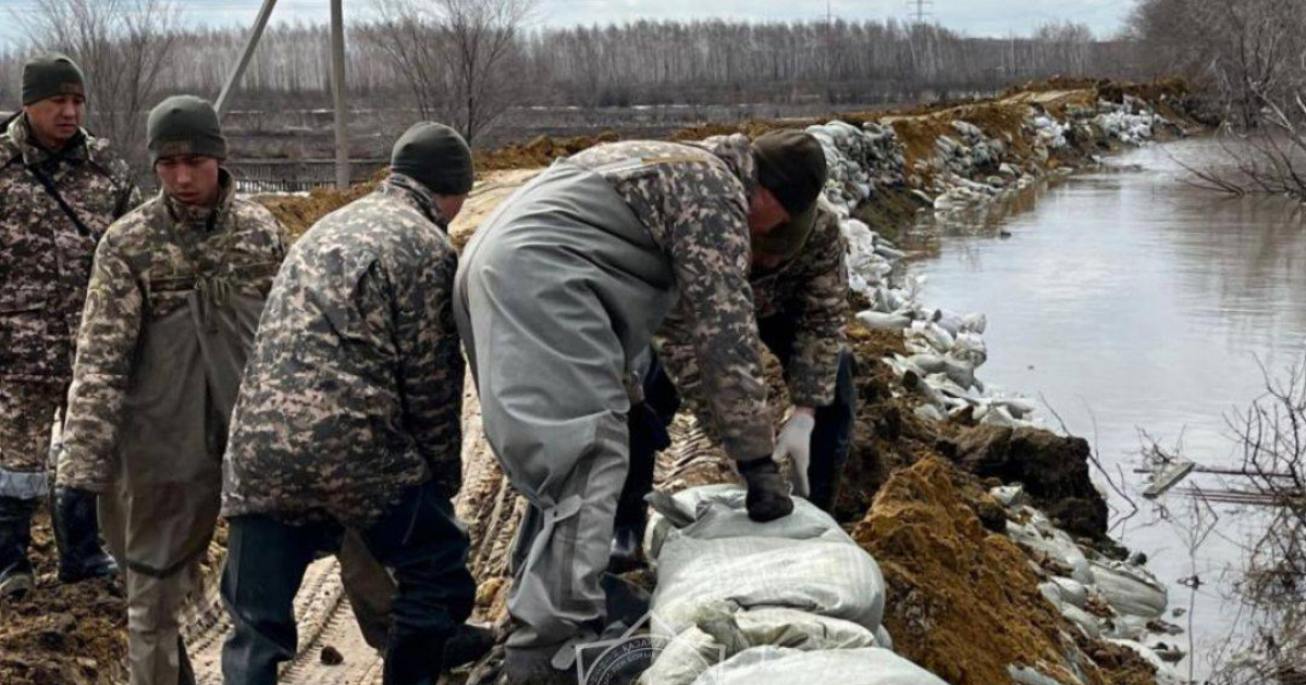 1 500-ден астам әскери қызметші су тасқынына қарсы іс-шараларға жұмылдырылды