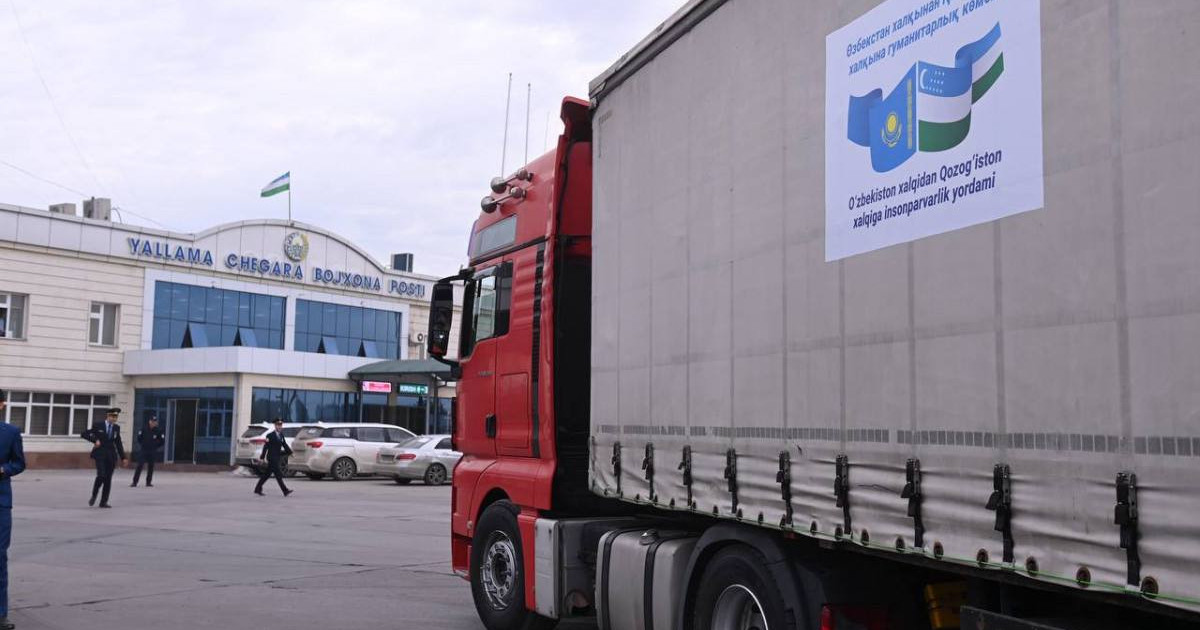 Су тасқыны: Өзбекстан Қазақстанға гуманитарлық көмек жіберді