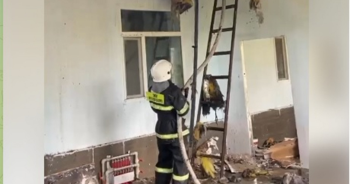 Түркістан облысында балабақшадан өрт шықты