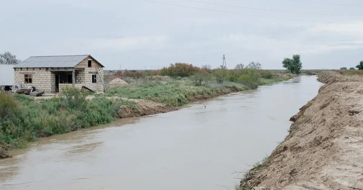 Атырауда Жайық өзенінің деңгейі төмендеді