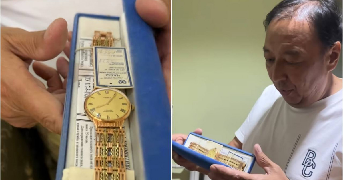 Белгілі әртіс Заманбек Нұрқаділовтің алтын сағатын аукционға шығарды