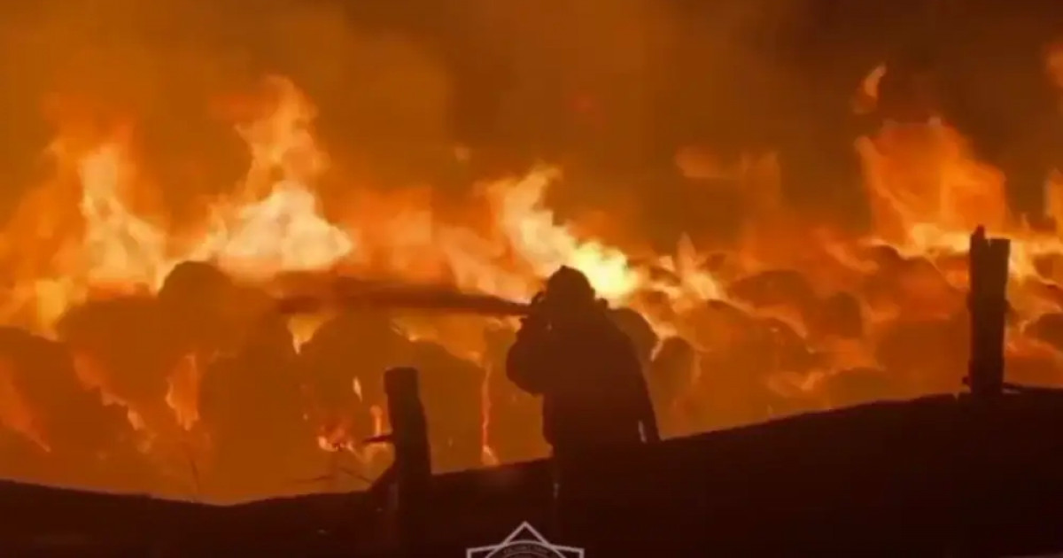 Шығыс Қазақстан облысында шөп қоймасы өртенді