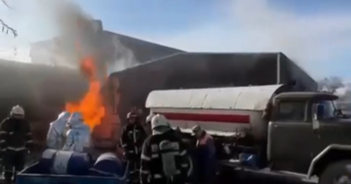 Павлодарда жанармай құю бекетінен өрт шықты