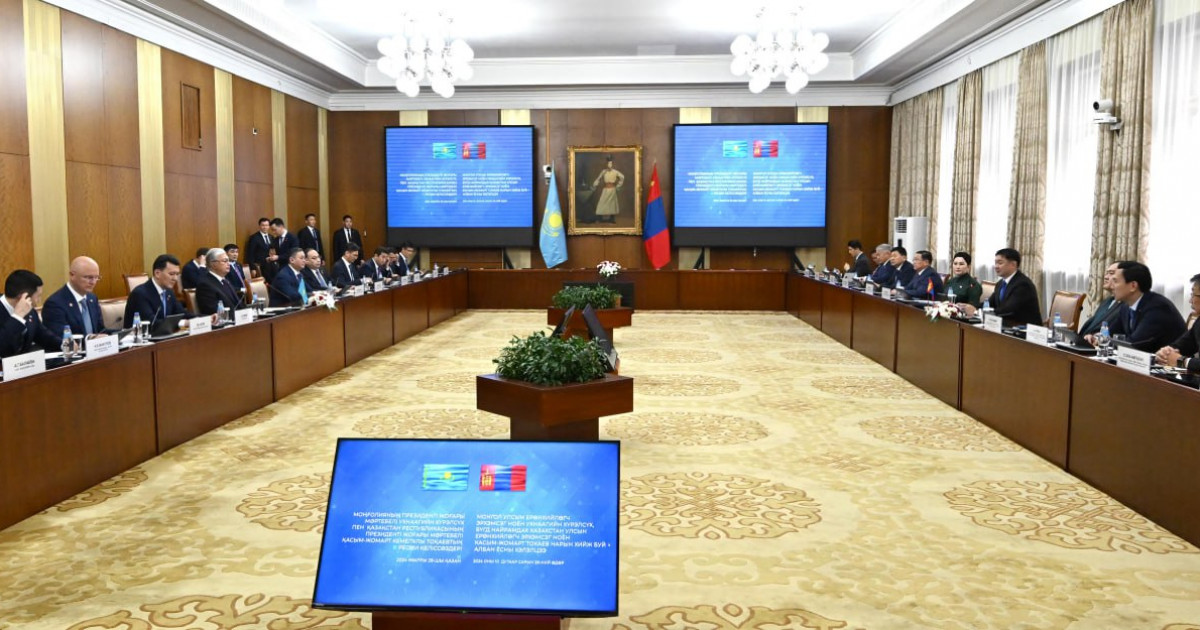 Мемлекет басшысы Моңғолия Президентімен кеңейтілген құрамда келіссөз жүргізді