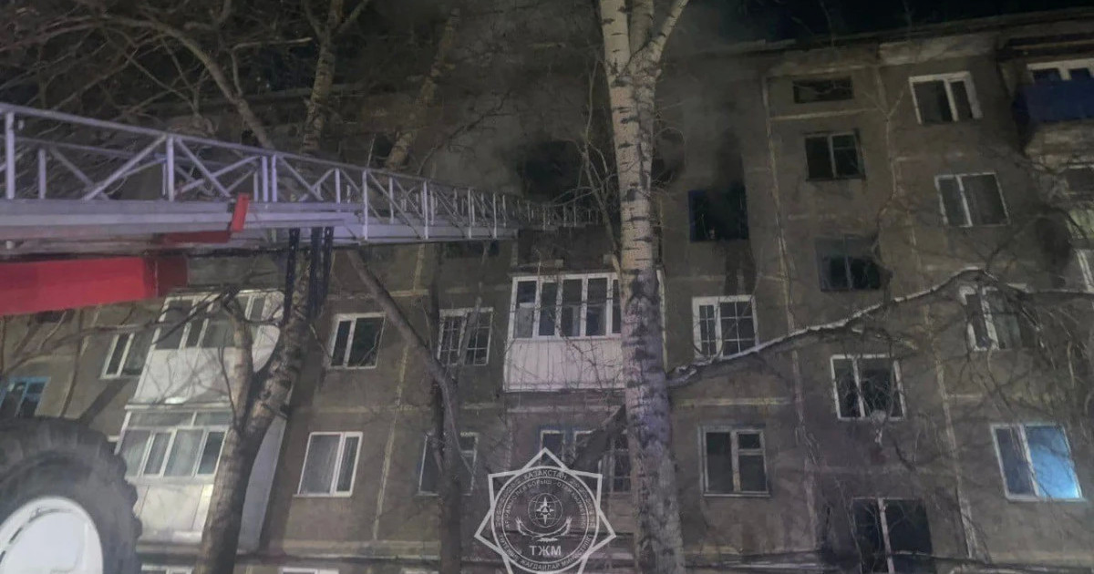 Қарағандыда тұрғын үйде өрт шығып, бір адам қаза тапты