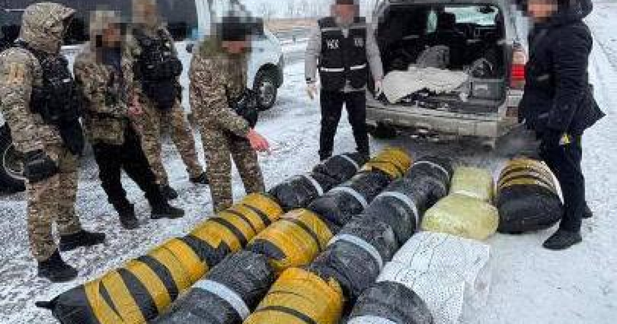 Астанаға есірткі жеткізетін курьерден 1,6 тонна марихуана тәркіленді