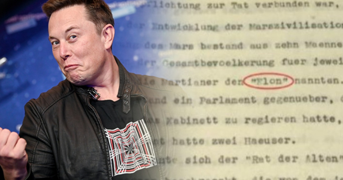 "Марстың билеушісі": Илон Маск 1953 жылғы кітаптан өзінің есімін тапқан