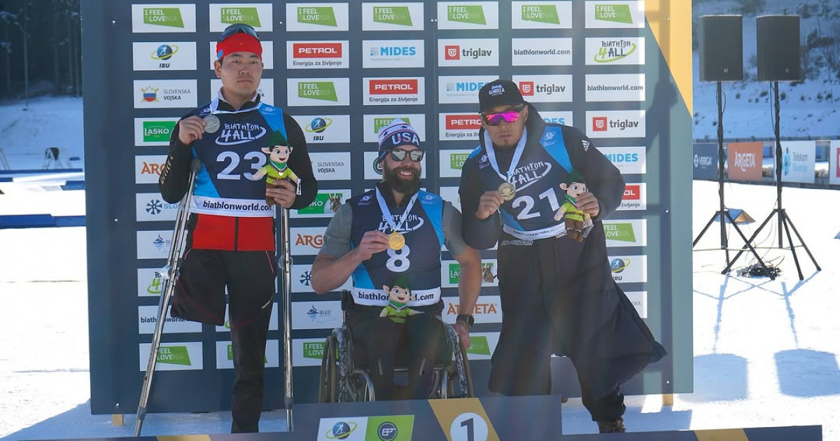 Ербол Хамитов пара биатлоннан әлем чемпионатында жүлдегер атанды