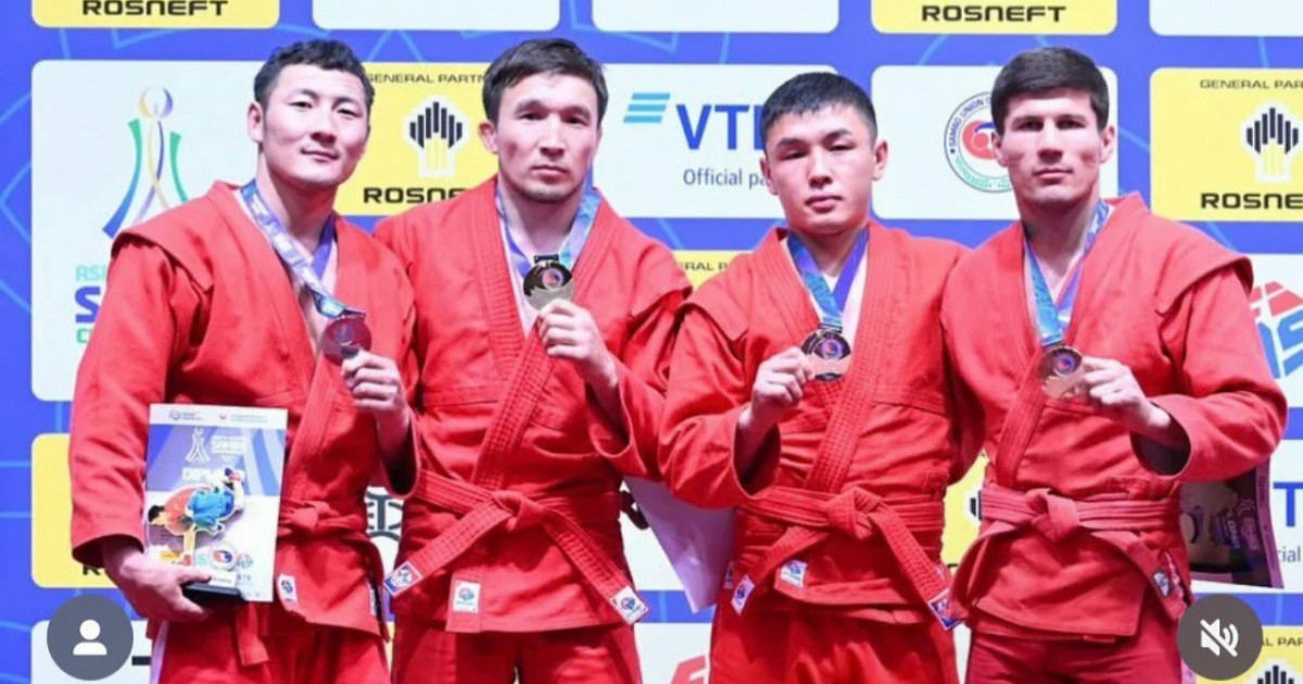Қазақстандық самбошылар Азия чемпионатында 8 алтын медаль алды