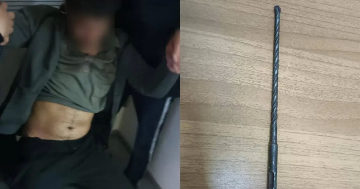 Астанада ер адам ұзын темірмен көшедегі жасөспірімдерге шабуыл жасаған