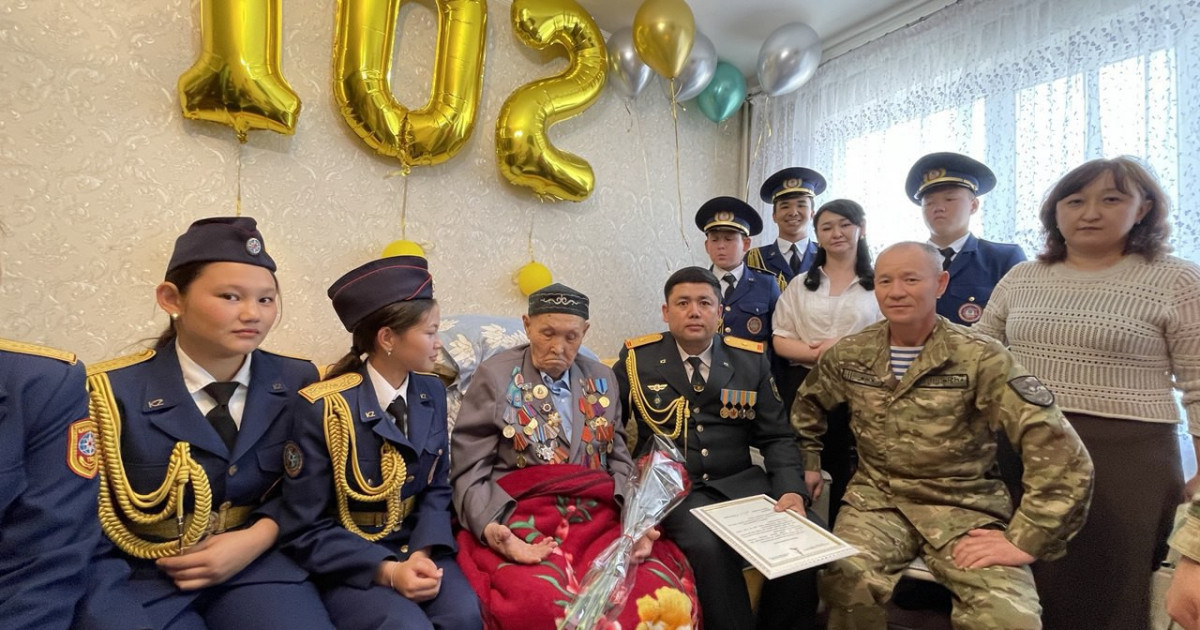 Алматы облысында соғыс ардагері 102 жасқа толды