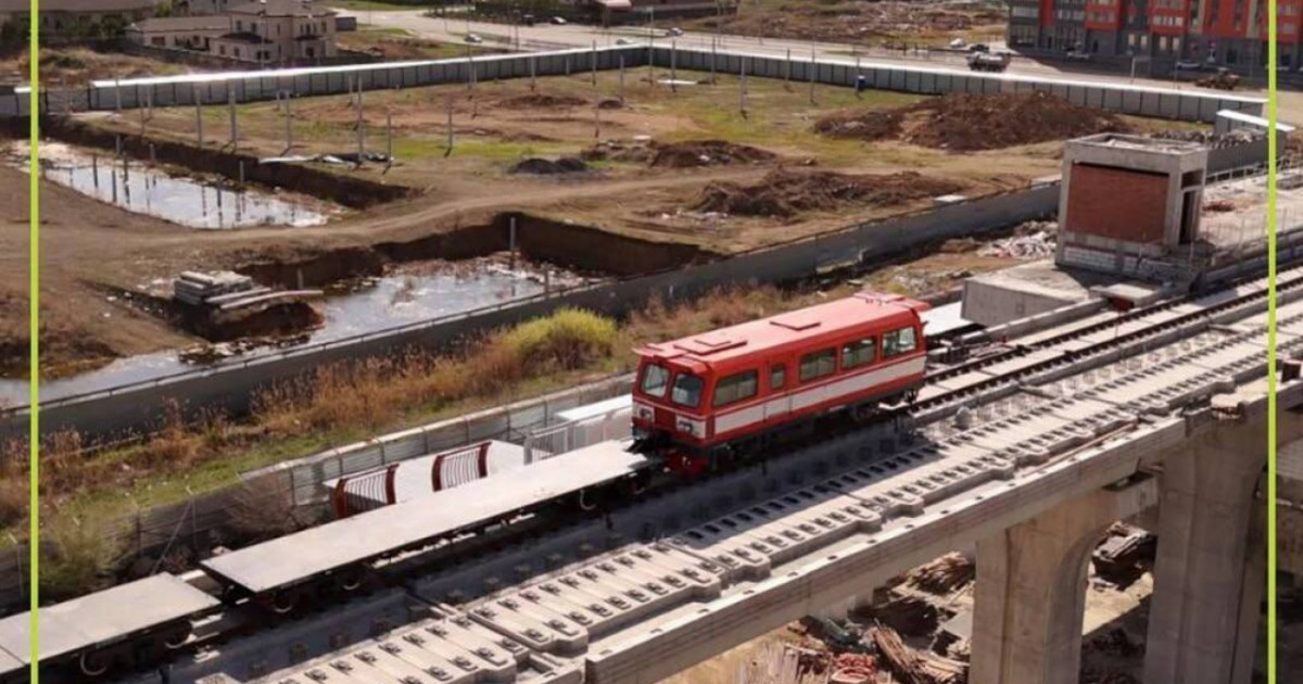 Астанадағы LRT рельс жолының 25 пайызы аяқталды