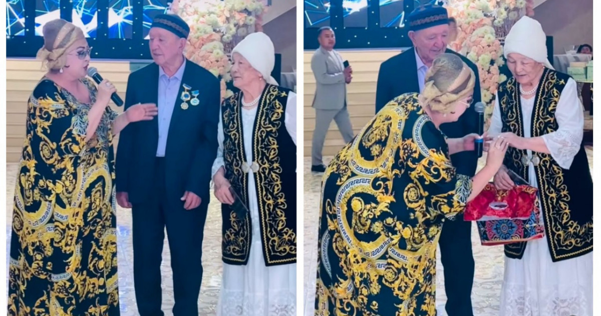 Мақпал Жүнісова тағы бір бриллиант сақинасын өзге адамға сыйлады (ВИДЕО)