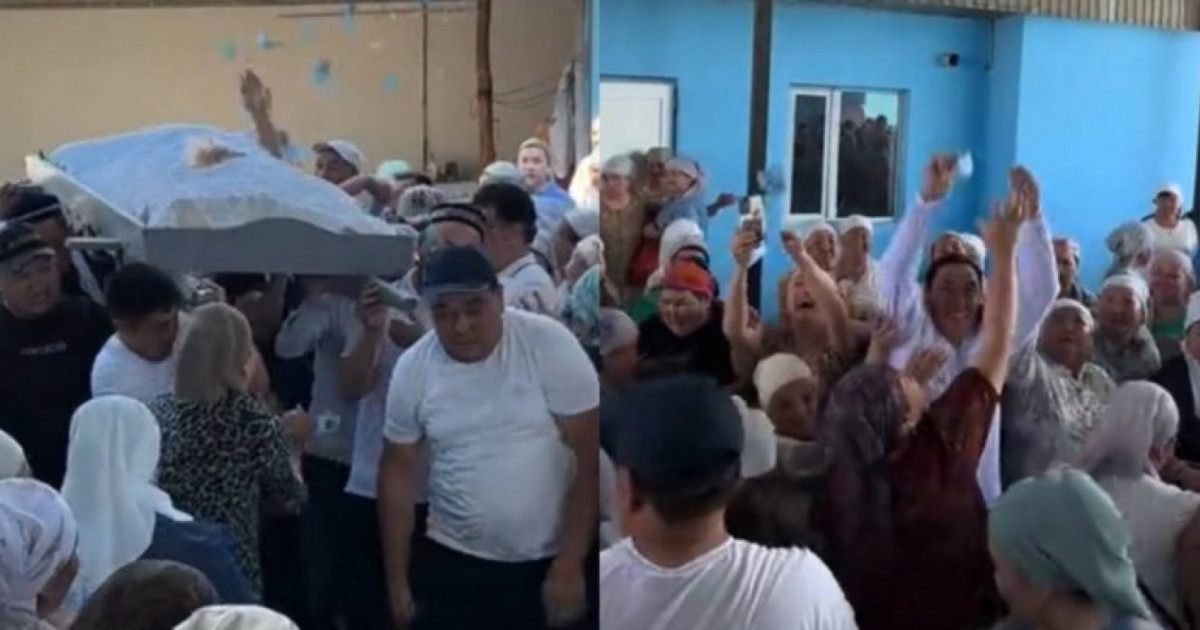 Желіде кейуананы ақтық сапарға ақша шашып шығарып салған видео тарады