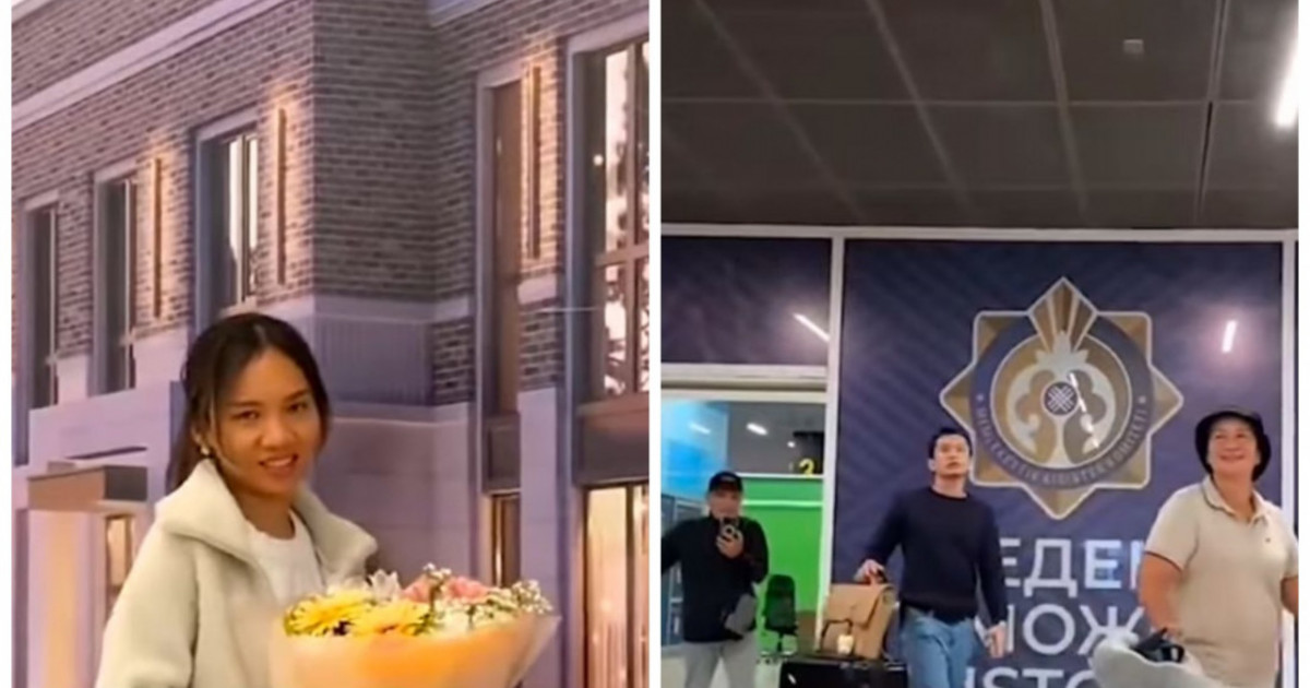 Қазақстанға келген ата-анасын күтіп алған филипин қызы көптің көңілін толқытты (ВИДЕО)