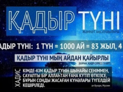 Бүгін – Қадір түні