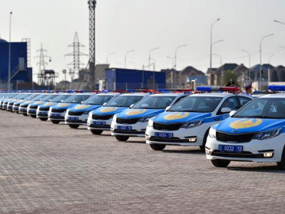 ОҚО-да полиция құрамына қызметтік автокөліктер табысталды