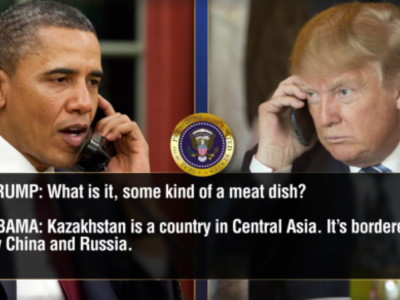 Обама мен Трамп туралы пародияда Қазақстан туралы әзіл айтылды