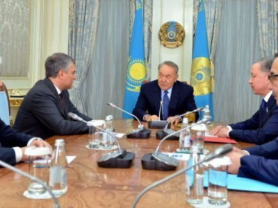 Елбасы Ресей Мемлекеттік думасының төрағасымен кездесті