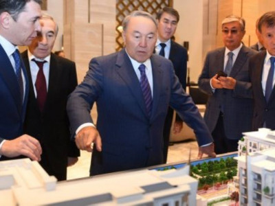 Назарбаев Есіл өзенінің сол жағалауындағы жаңа қонақүйге барды