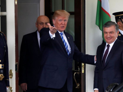 Трамп Ақ үйде Өзбекстан президенті Шавкат Мирзияевті қабылдады 