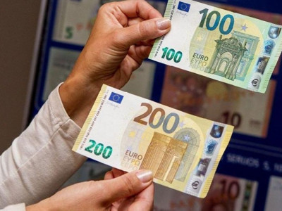 Еуропа орталық банкі жаңа €100 және €200 банкноттарын шығарды
