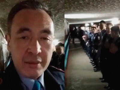 «Бандамыз» деп видеоролик жолдаған полиция шенеунігі қызметінен қуылды