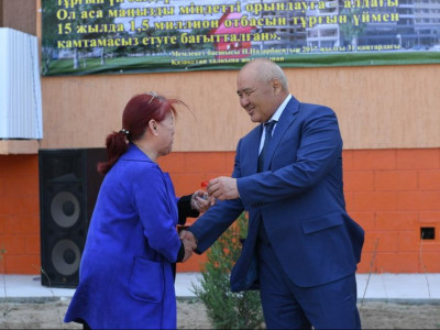 Кентауда 90 көпбалалы отбасы баспаналы болды