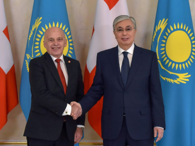 Қасым-Жомарт Тоқаев Швейцария президентімен шағын құрамда келіссөз жүргізді