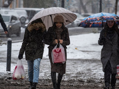 Бүгін еліміздің басым бөлігінде қар аралас жаңбыр жауады