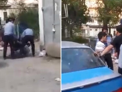 Кентауда маскасыз жүрген тұрғынды тоқтатқан полицей жарақат алды (видео)