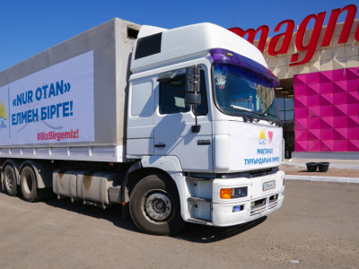 Biz birgemiz: Нұротандықтар Мақтааралға 400 тонна гуманитарлық көмек жіберді
