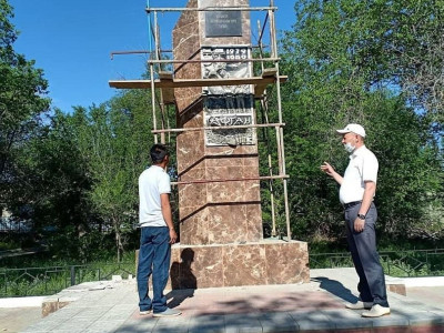 Соғыстан қаза тапқан ардагерлерге арналған ескерткіш жөнделді